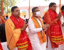 dharmendra-baijayant-and-sambit-campaign-municipal-election-