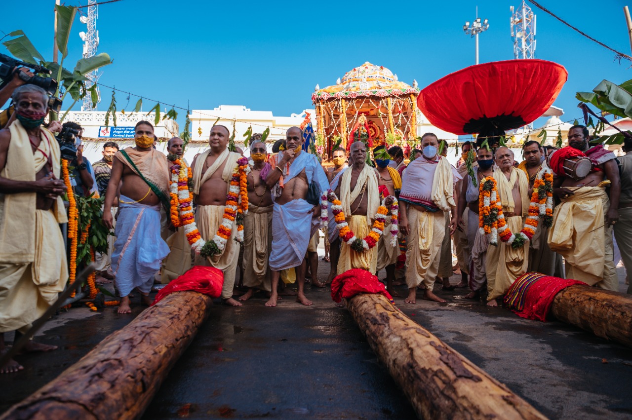 ଆଜି ରଥକାଠ ଅନୁକୂଳ